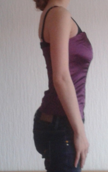 lila top, Größe XS, Fishbone