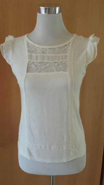 Süßes H&M Spitzenshirt Viskose Bluse XS