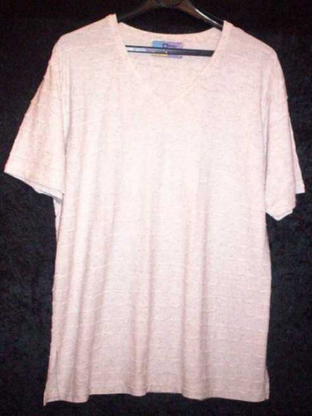 Shirt mit V-Ausschnitt Beige