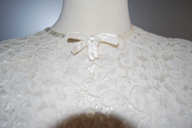 Weisse Spitze/Bluse Vintage Trendi