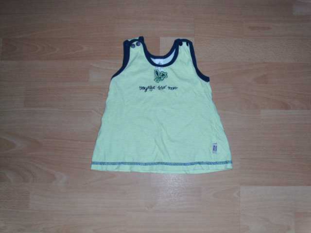 Top von Tutti Mini, hellgrün geringelt, Gr. 80