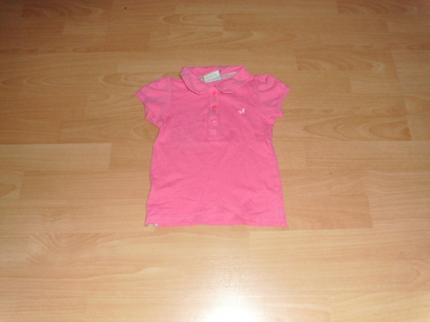 T-Shirt von Topolino, rosa mit Knopfleiste, Gr. 92