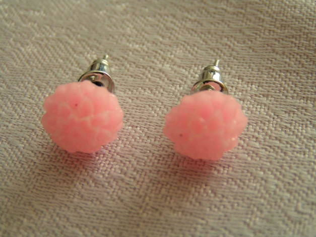 Süsse Blüten Blume Ohrringe Ohrstecker rosa Lolita