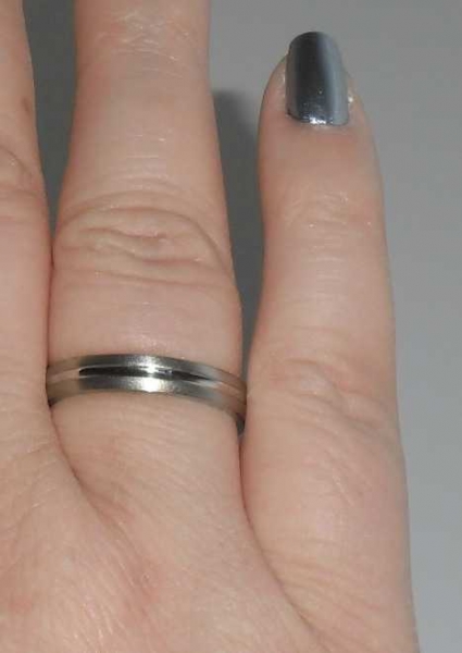 Schöner Ring, Edelstahl 19 mm