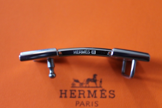Hermes Gürtel, *wie NEU*, original, 32mm, Gr. 100, 115cm, Togo Leder Schwarz Braun, Paladium Silber Schnalle gebürstet