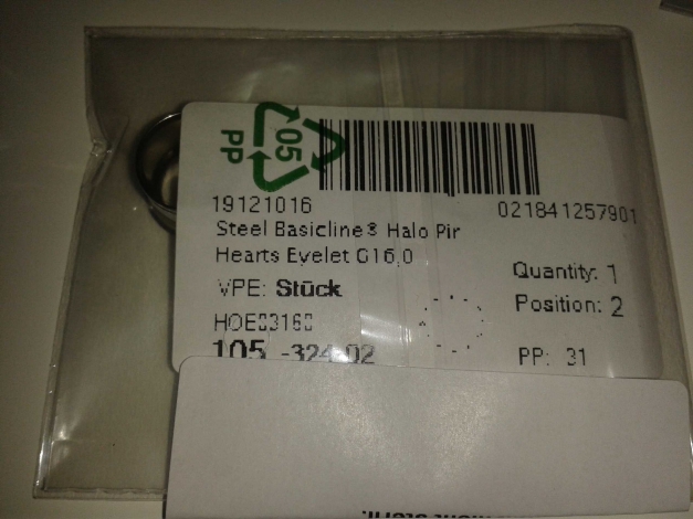 Tunnel mit pinken Herzen, G16,0 NEU!