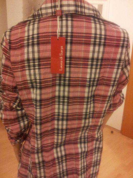 Super schöne Lange Kariertes Bluse von Laura di Sarpi Neu