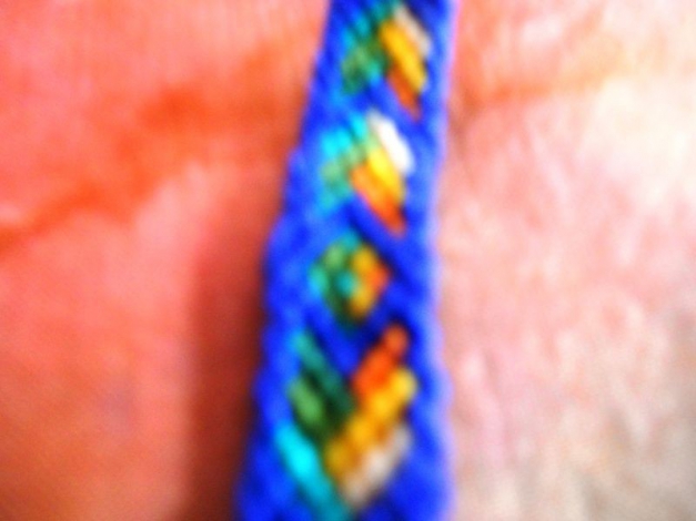 Armband | Freundschaftsarmband blau-gelb-orange-grün