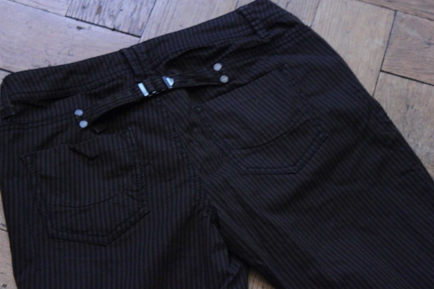 braun schwarz gestreifte Hose von Esprit