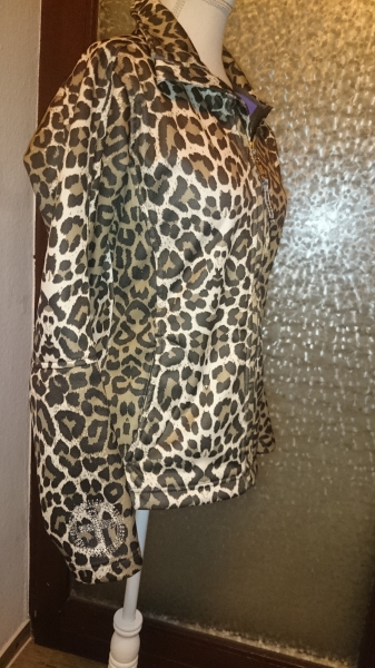 Plusminus Chiemsee Softshell-Jacke Leo Leopard Strass S 36/38