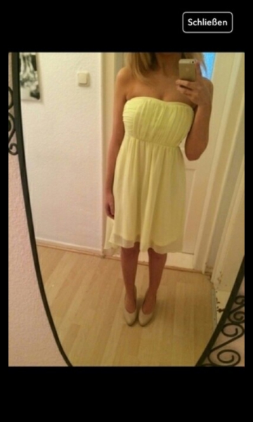 Kleid sommer neu gelb von vila