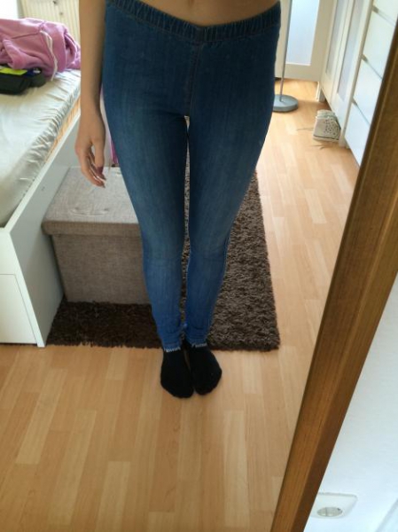 Treggings blau