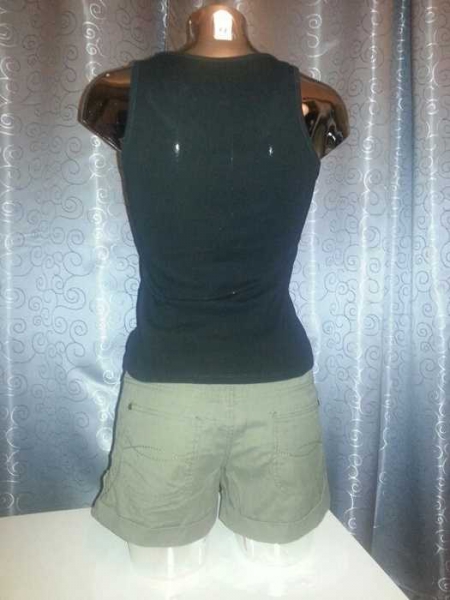 Basic Top schwarz baumwolle Gr. 34