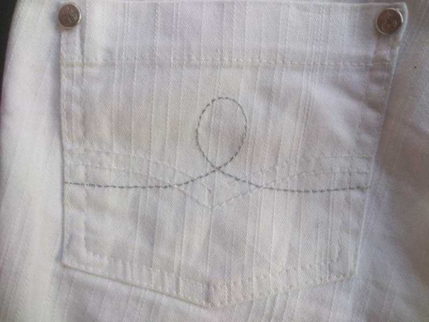 3/4 dreiviertel Caprihose mit Gürtel