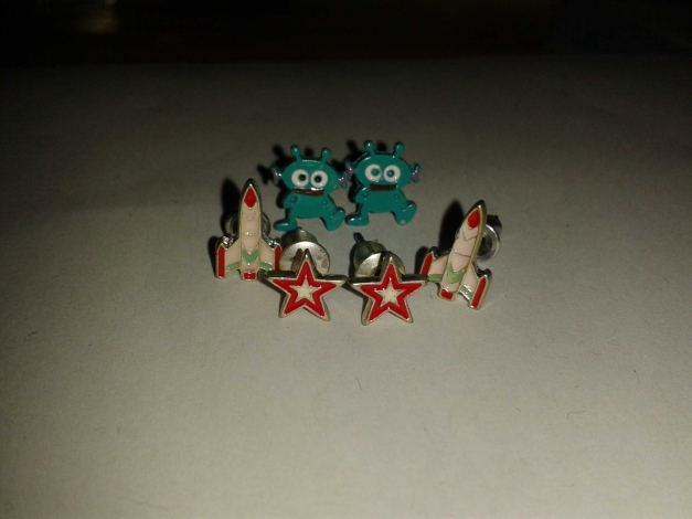 Space / Weltraum Ohrringe