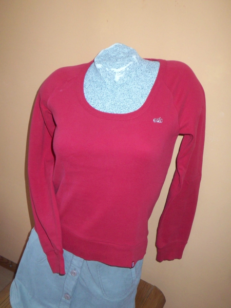 Esprit Shirt rot Glitzerlabel Rundausschnitt M