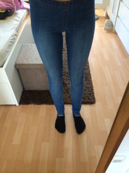 Treggings blau