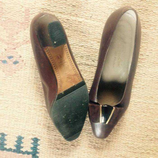 Brauen Pumps hoch Qualität Schuhe 37 4 1/2 / Alexandria