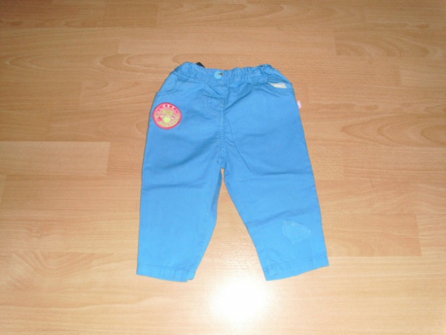 Hose, blau mit Herzmotiv, Gr. 74