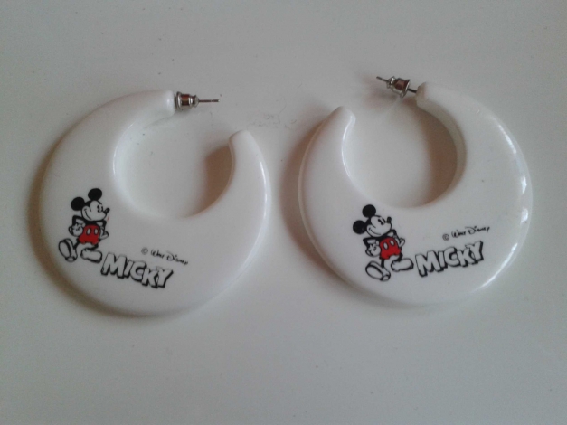Mickey Mouse / Micky Maus Ohrringe Creolen