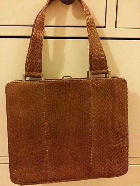 Super schöne Vintage Tasche aus schlangen leder