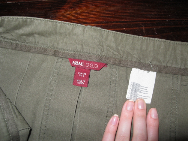 Rock Khaki H&M Gr. 36