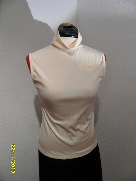 Rollkragen Tanktop in beige, Größe 36, sehr schick, Sommertop, leicht