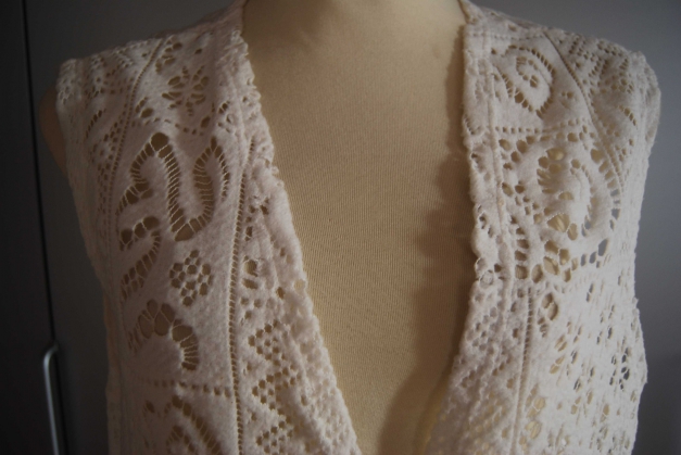 Weisse  Weste Vintage Trendi