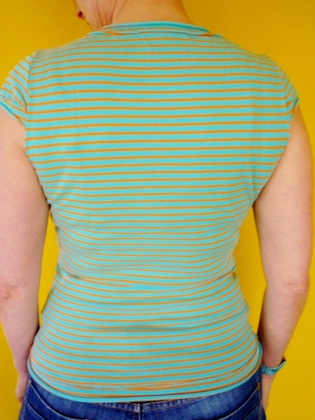 Gestreiftes Wickelshirt