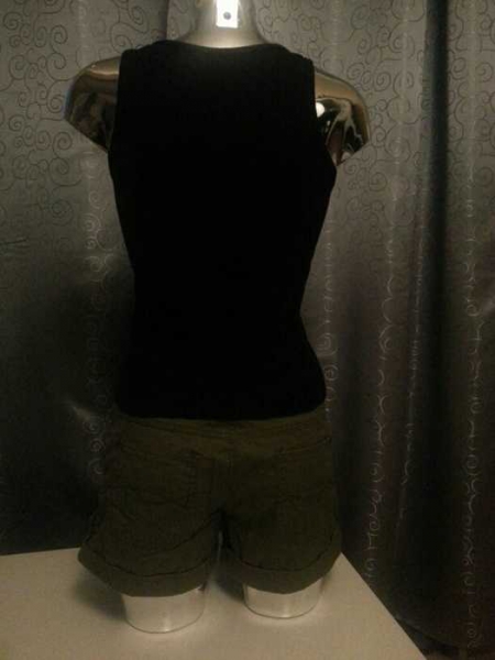 Basic Top schwarz baumwolle Gr. 34