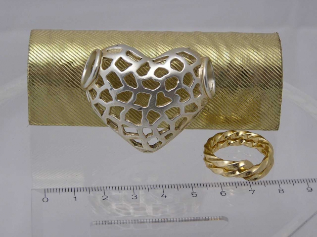 Tuchring, Tuchhalter, Tuchherz, Tuchraffer aus Metall