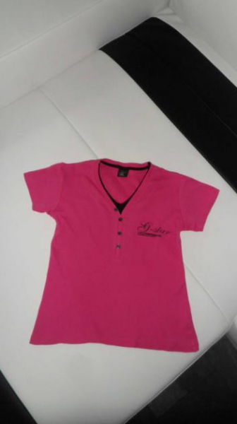 Shirt in Pink und Schwarz - M - 