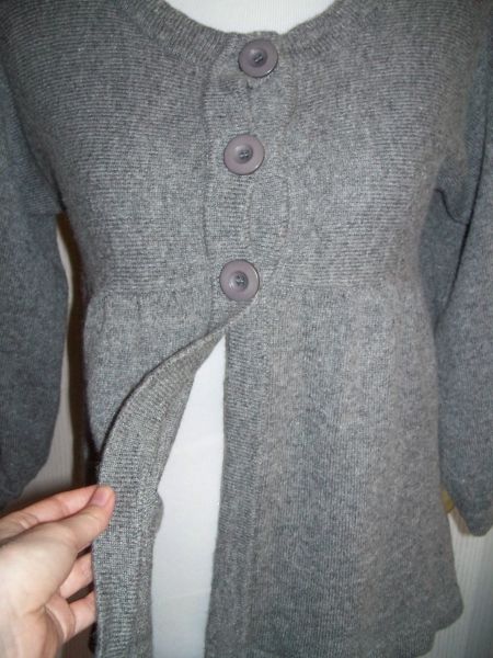 BLUE SEVEN// Graues Oberteil mit Wollanteil