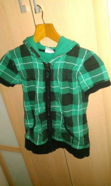  sportliche kurzarm kaputzenjacke hoodie hoody zipper emo punk rockabilly skater