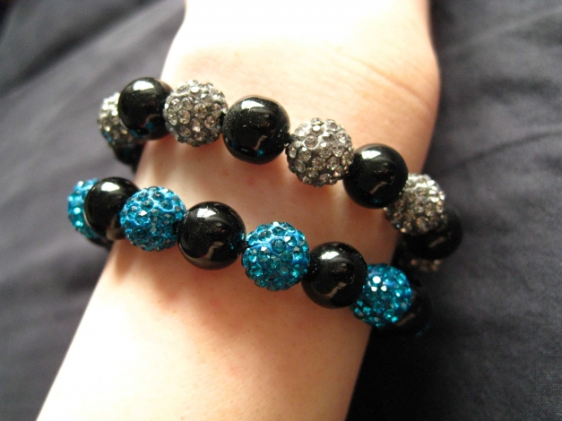 Shamballa Armband türkis silber