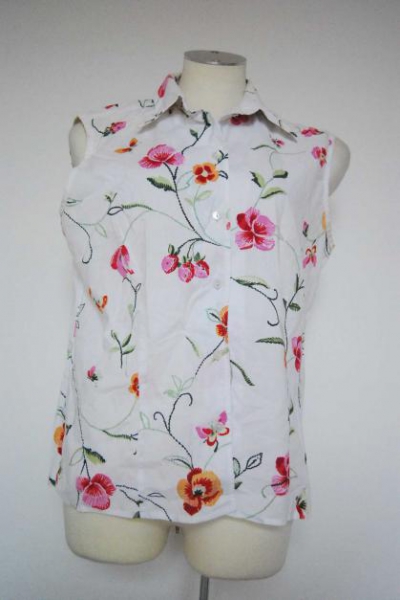 Blumen Vintage Blüten Flower-Power Bluse Trendi