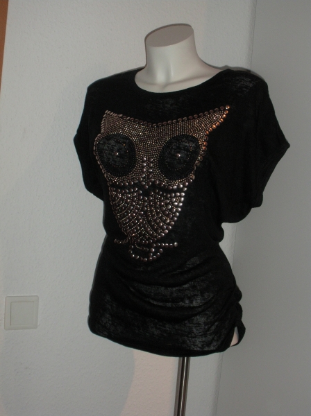 Tunika Shirt schwarz Gr. 38 Neu