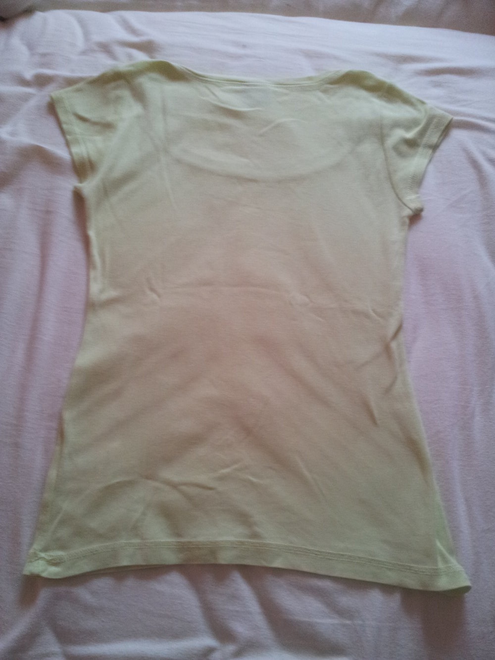  Top Shirt Gina Tricot gelb hellgelb Pastellgelb blassgelb