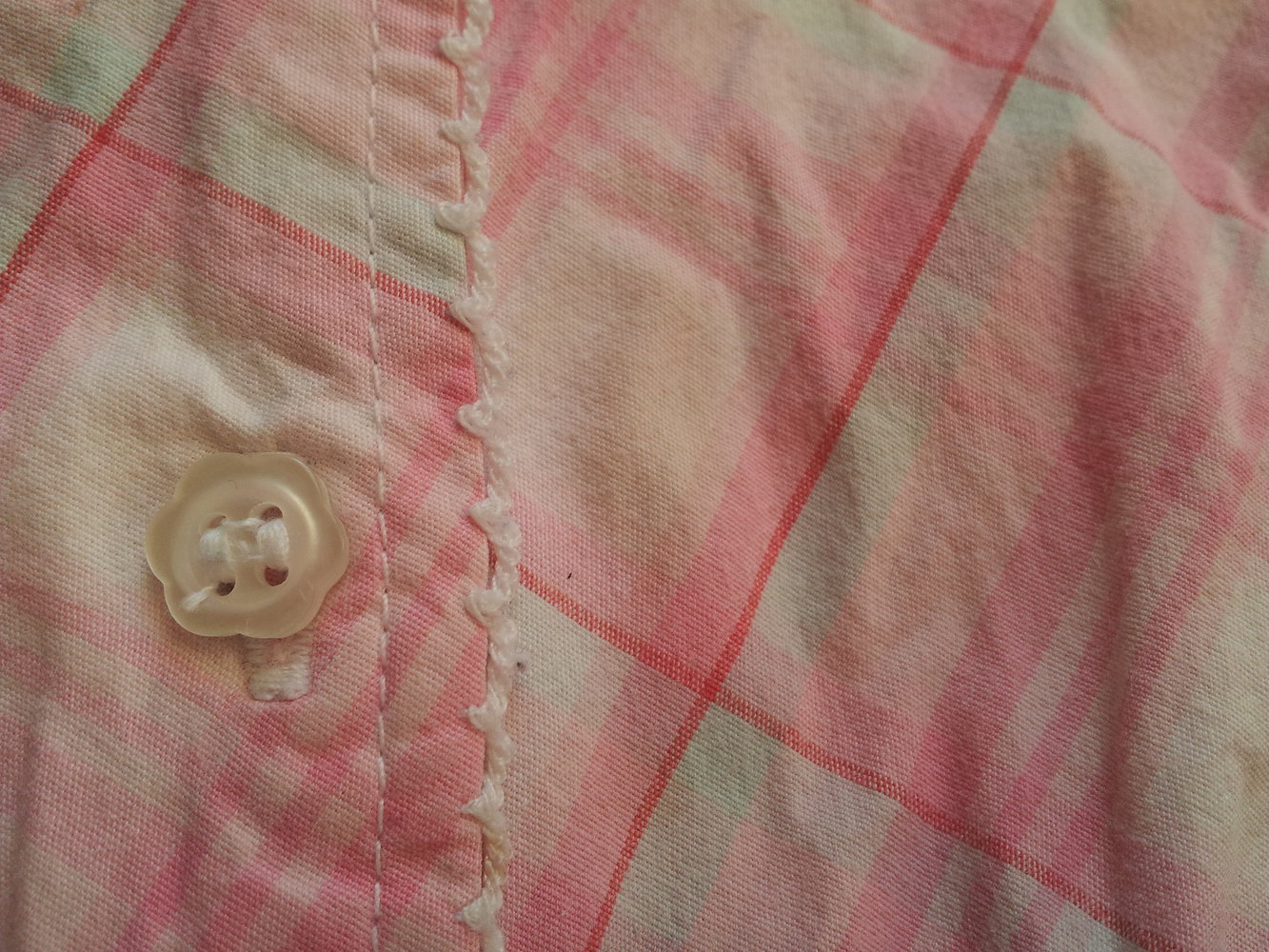  Shirt Hemd rosa weiß kariert Gr. 80 zum Knoten