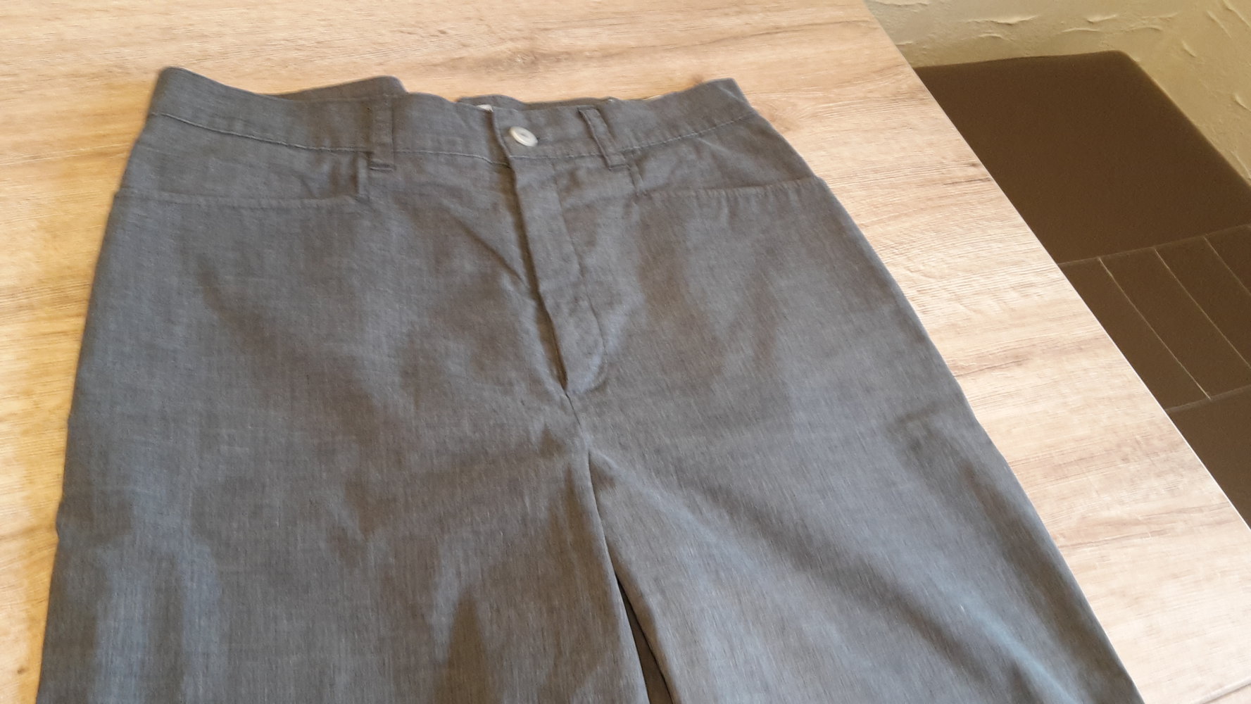 Revanche Gr.S/36 sommer Hose grau Business büro chic ganz leicht
