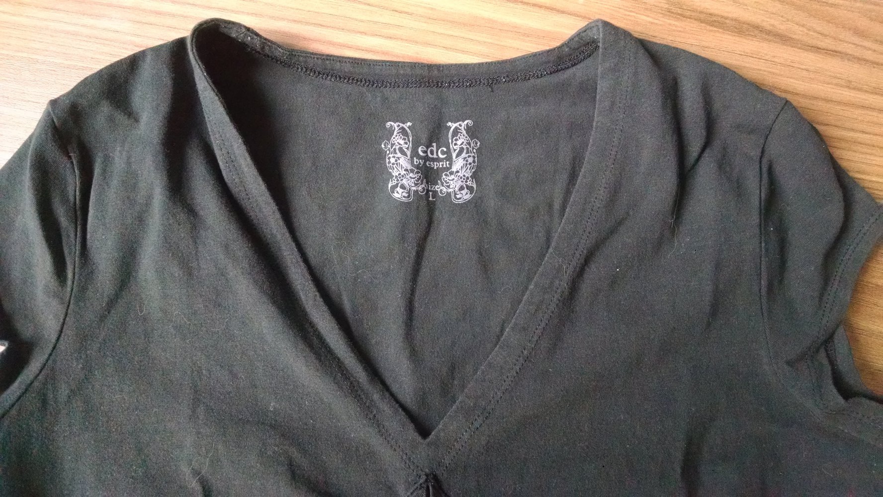 Sommerliches schwarzes Tunikatop Gr. 38/40