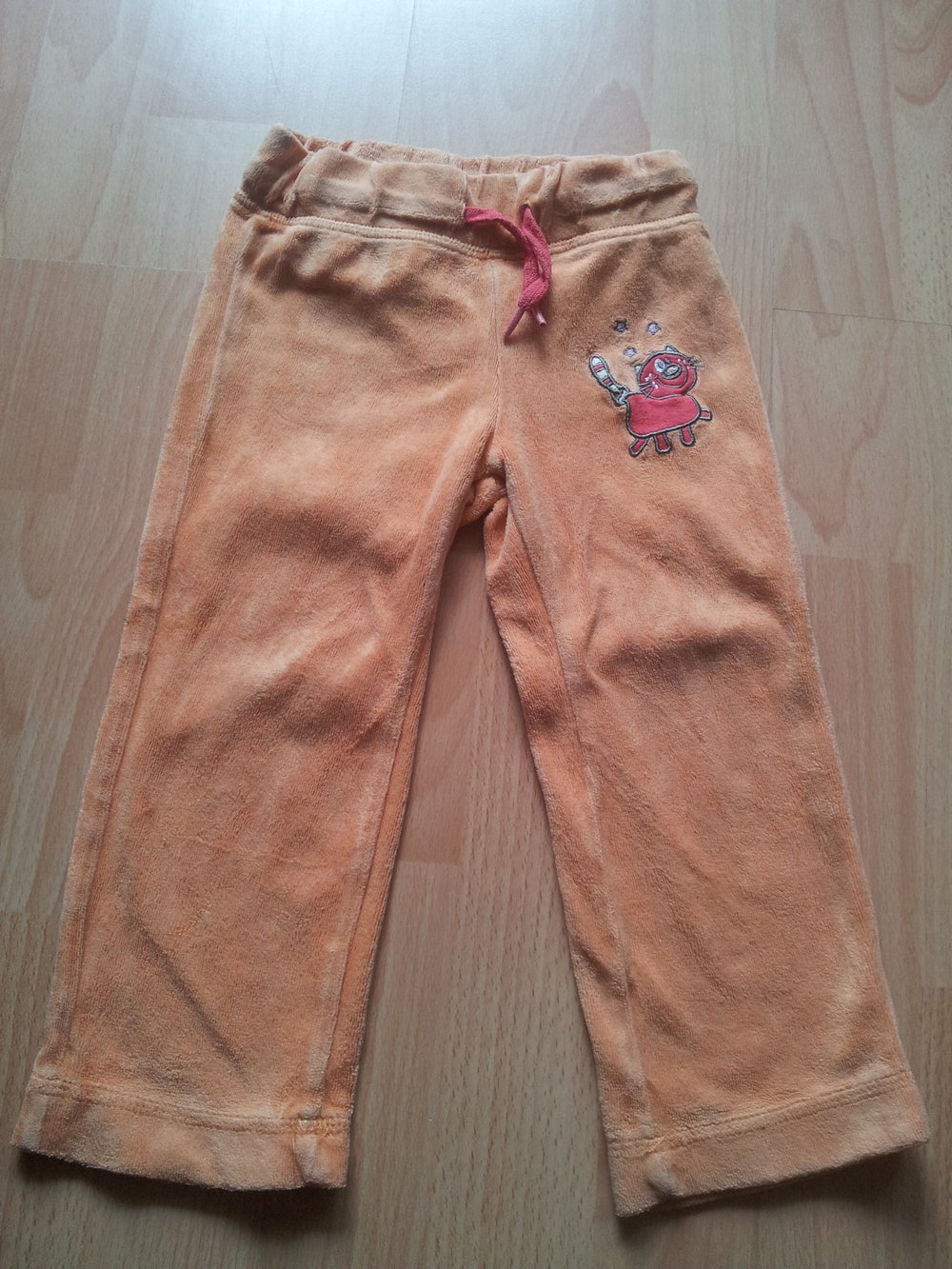 Jogginghose Haushose orange Katze Gr. 86