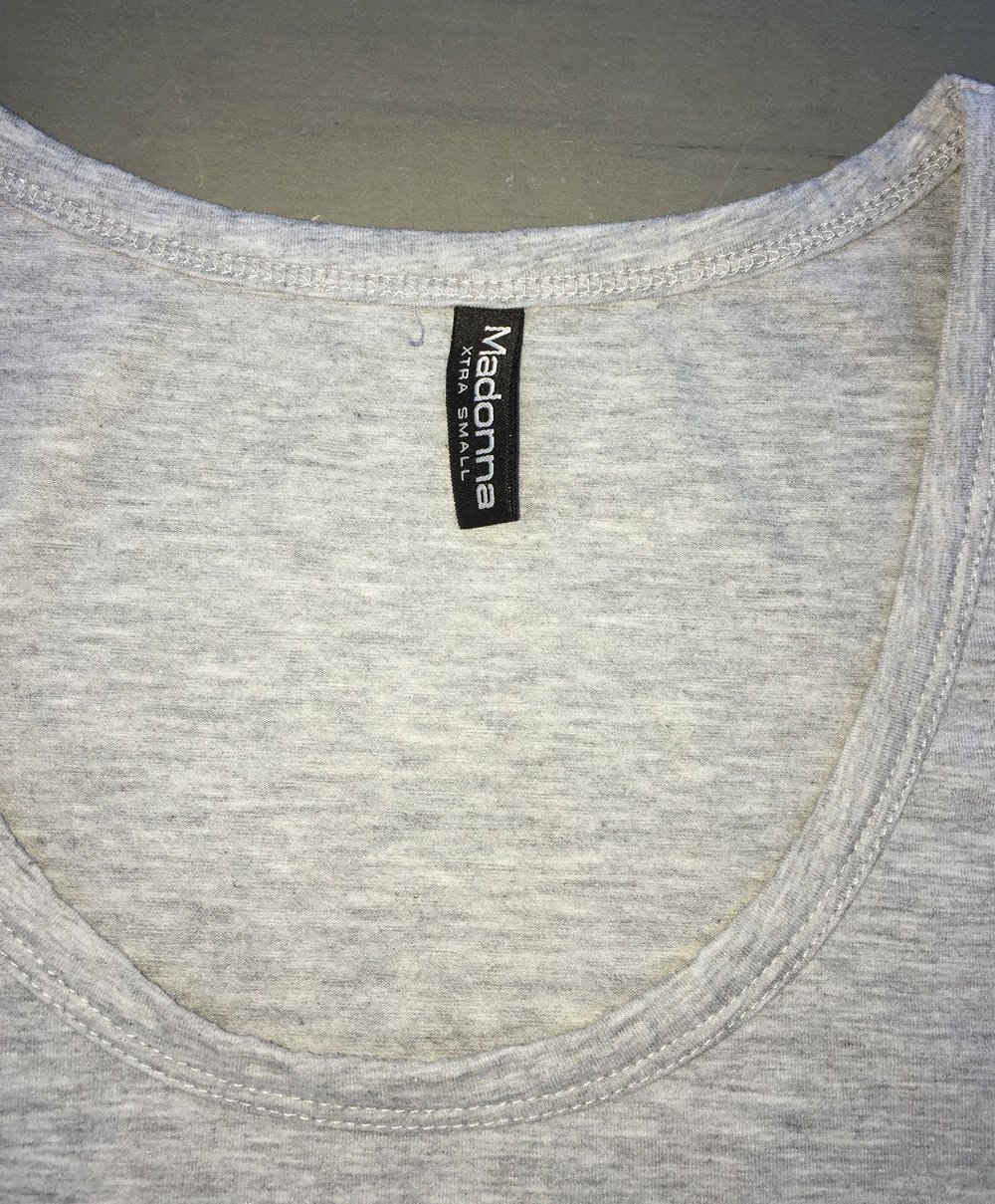 MADONNA Longtop  TANKTOP grau Gr. XS