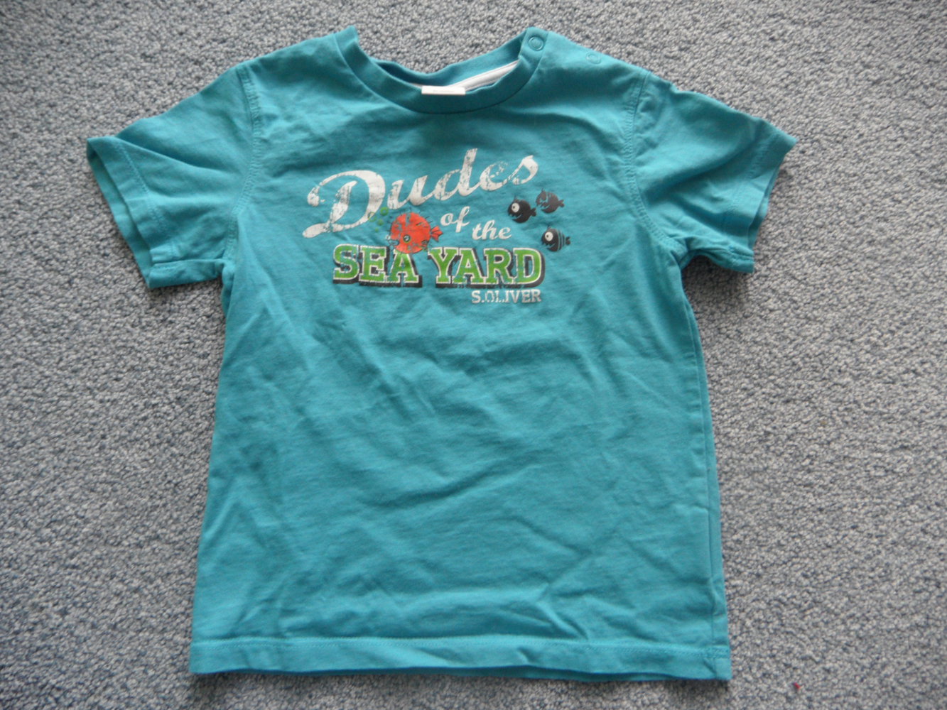 S. Oliver süßes T-Shirt Fische maritim Gr. 92