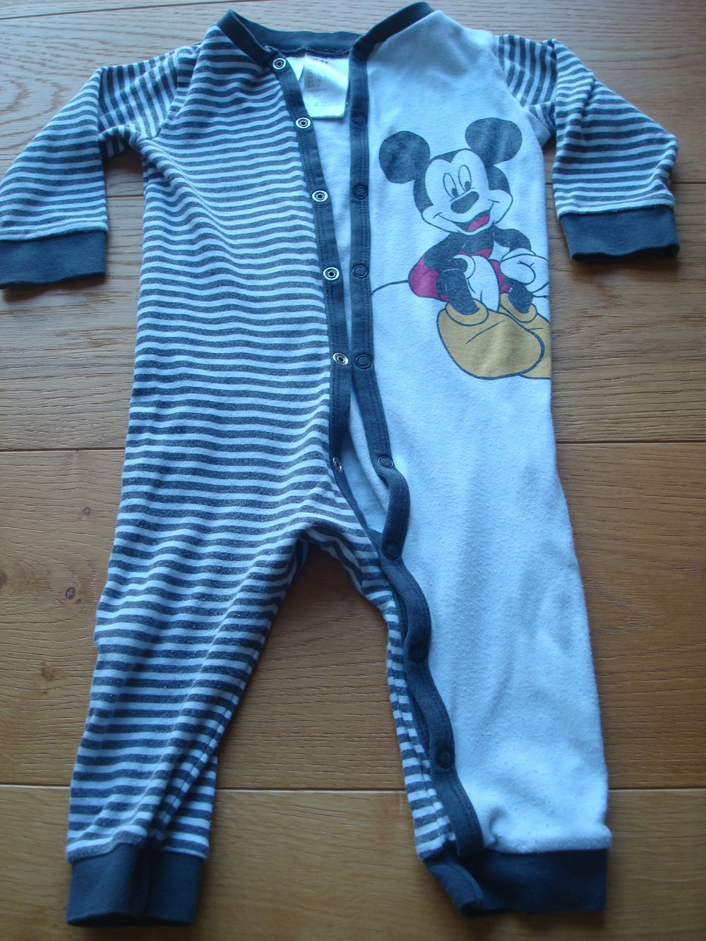 Schlafanzug, Einteiler, Unisex, Disney, Mickymaus Gr. 74