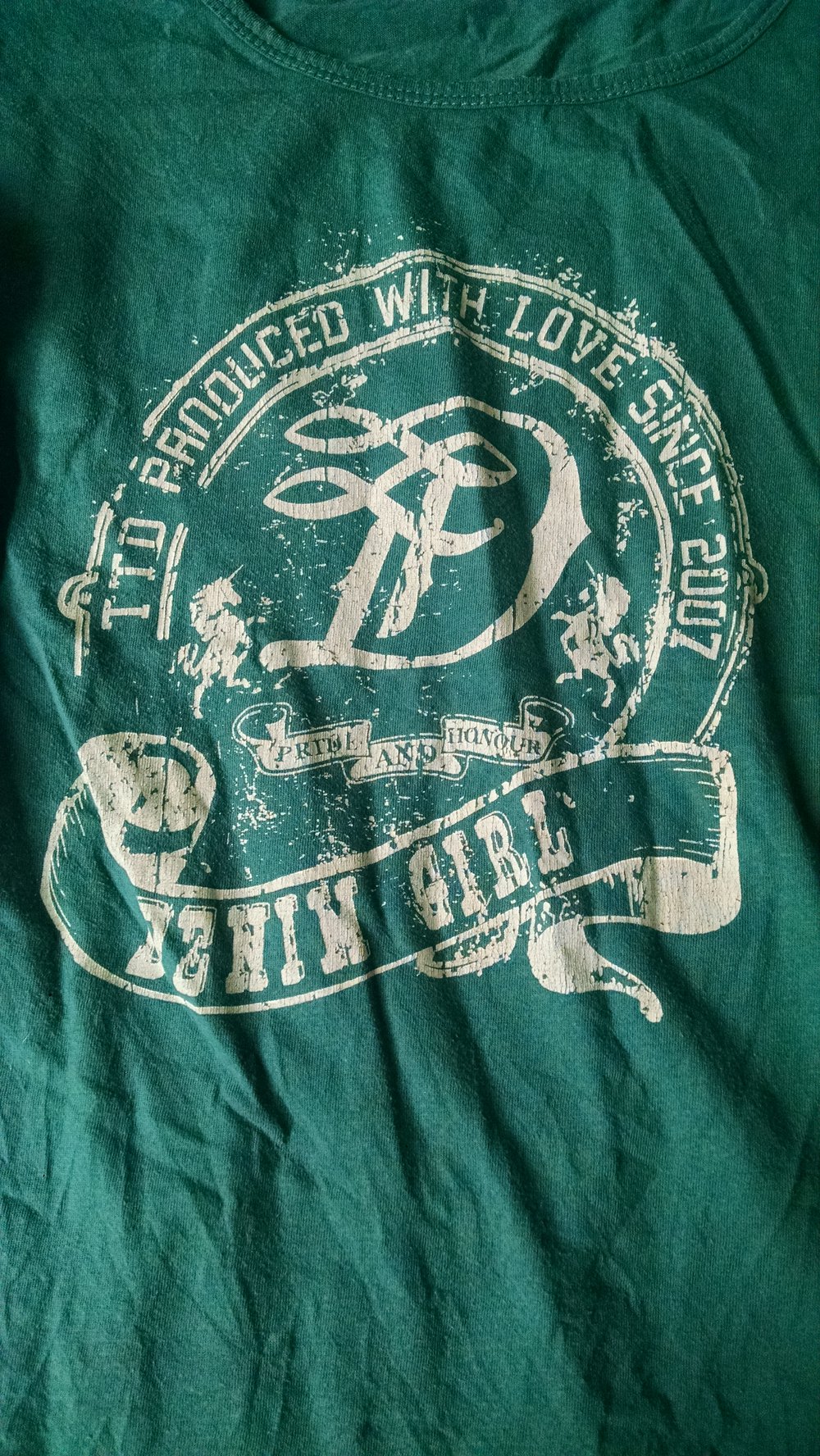 Blaugrünes T-Shirt Gr. M