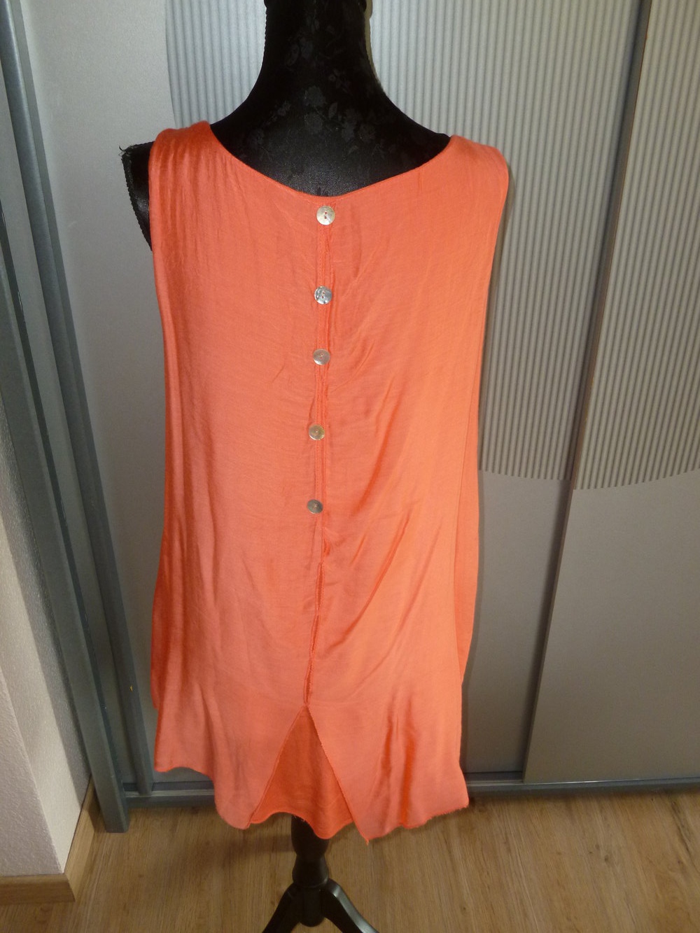 Kleid Shirt korall Made in Italy