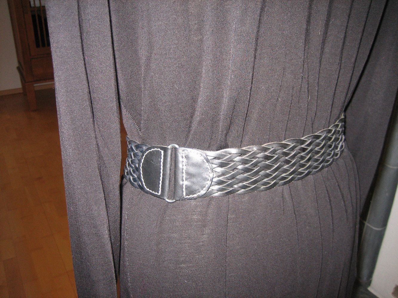 Superedler Leder-Gürtel, Schwarz, aufwändig + hochwertig verarbeitet, starkes Accessoires!