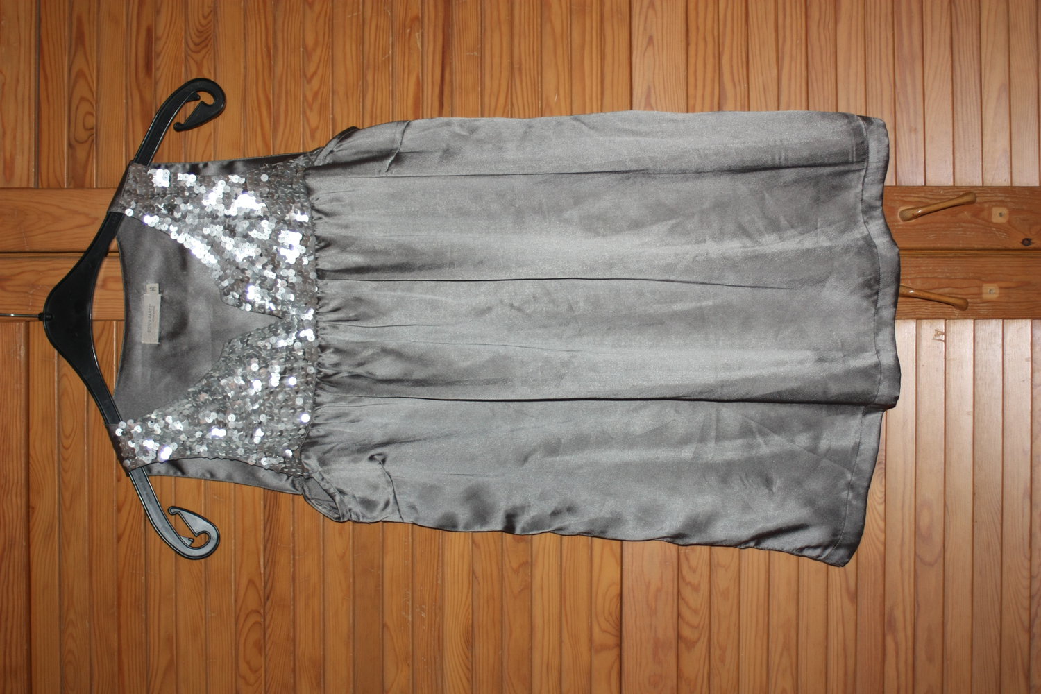 Longtop, Kleidchen von Apart, Satin mit Pailletten, Gr. 36