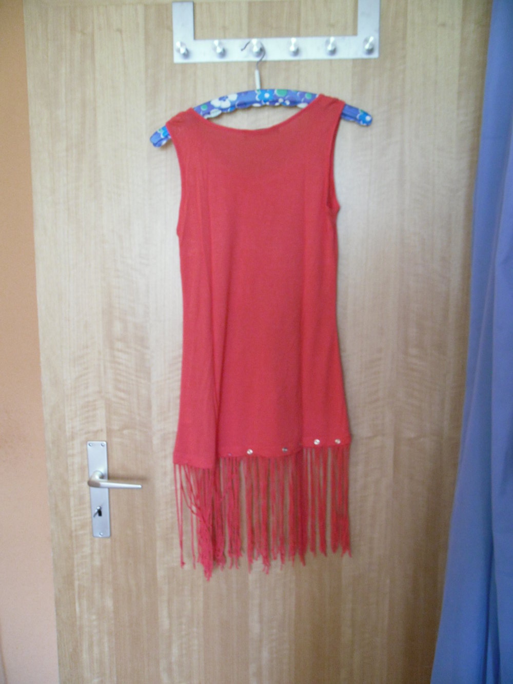 Neonorangenes Top mit Leopard